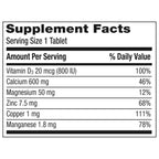 Caltrate dual benefit bone defense supplement lifestyle view illustrating standard daily serving directions