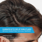 Back label of CeraVe hydrating anti-dandruff treatment showing directions and product features