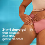 Gillette Venus 2-in-1 intimate cleanser and shave gel pump dispenser