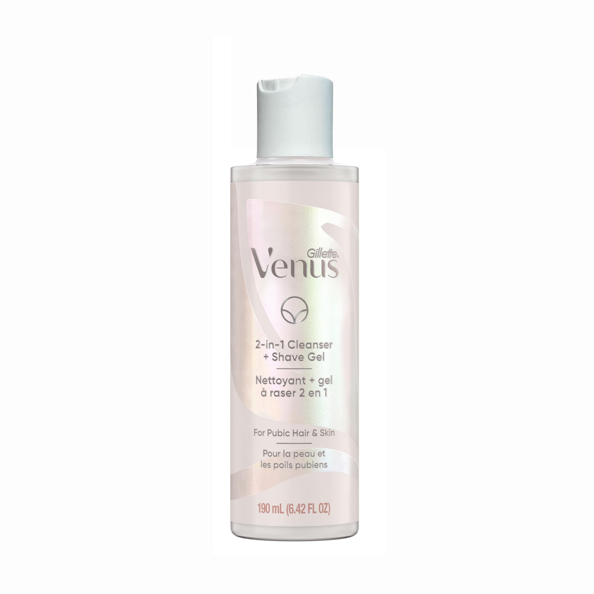 Gillette Venus intimate grooming gel on a bathroom counter