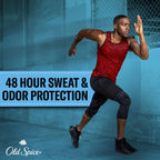 Imported Old Spice men sweat defense stick open cap display