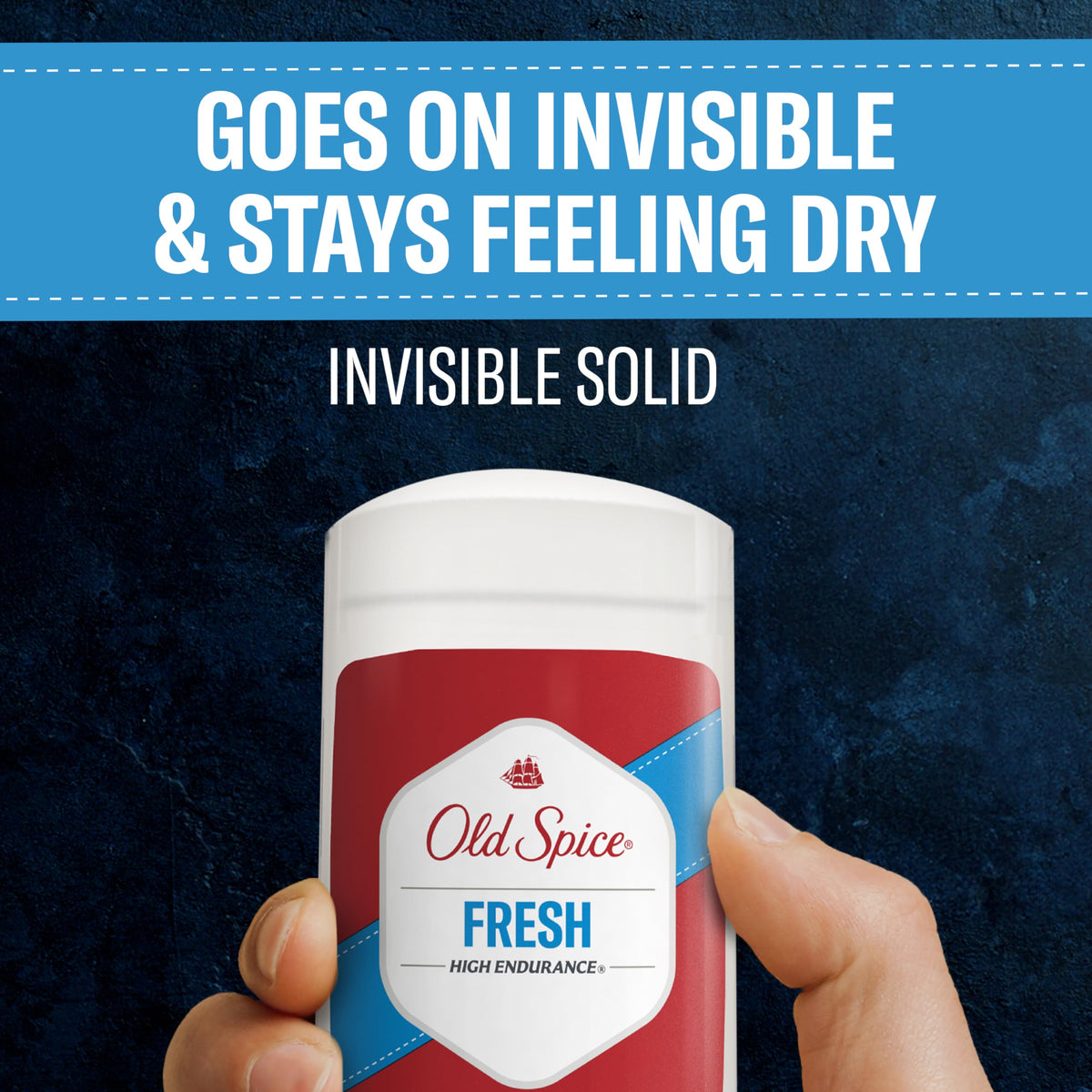 Old Spice fresh scent invisible solid twist up mechanism