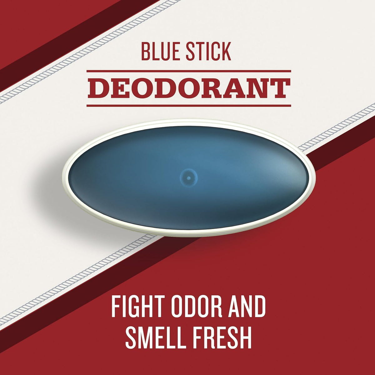 Close up of Old Spice masculine fragrance deodorant stick showing the twist up base mechanism.