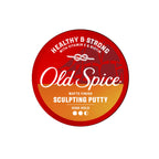 Application of Old Spice sculpting putty for natural hair styling