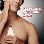 Authentic Old Spice Fresh Lime post shave splash bottle closeup