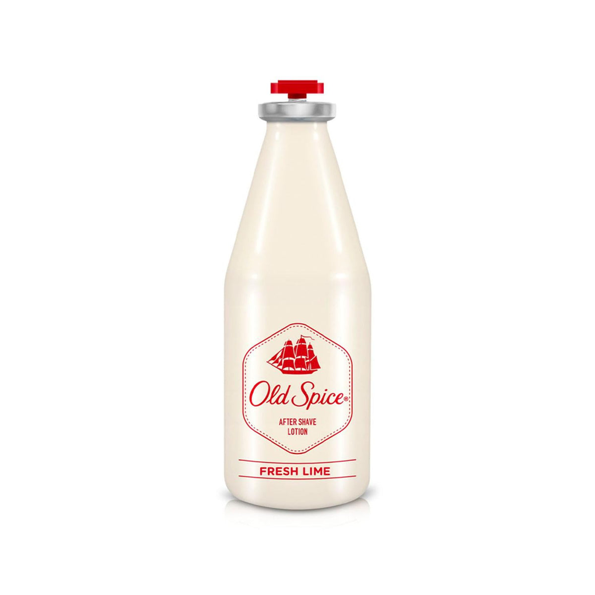 Old Spice After Shave Lotion Fresh Lime secure cap design and outer seal