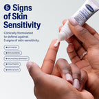 Dermatologist recommended Cetaphil under eye cream with cooling silicone tip close up
