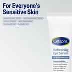 Side view of Cetaphil deep hydration eye serum for sensitive skin