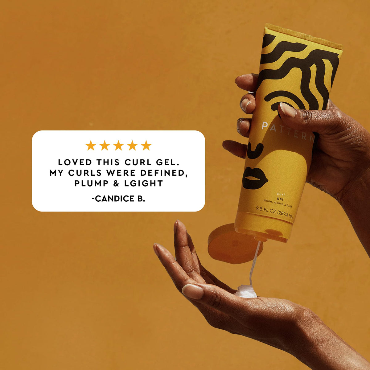 Frizz control gel by PATTERN Beauty featuring non drying aloe vera formula.