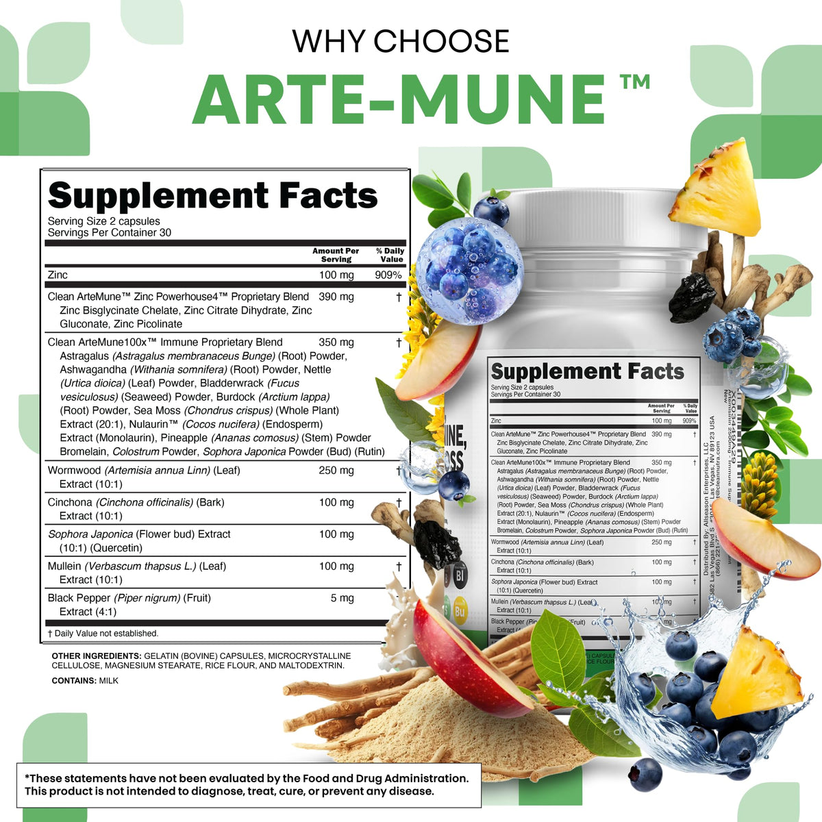 Authentic USA imported premium lung health supplement capsule count
