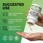 Arte-Mune 60 capsules container showing directions and ingredient list