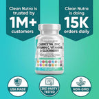 Clean Nutraceuticals Q Defend capsule size and presentation display for adult daily intake