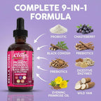 Detailed ingredient list on Bella Biotics bottle