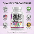 Authentic Clean Nutraceuticals Mellomood supplement container showing safe usage guidelines and ingredient facts.