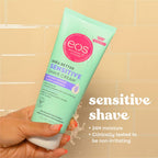 EOS women's fragrance free shave cream bottle back label ingredients