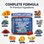 Authentic USA imported eye health gummies packaging