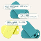 Cliganic refill pellets for mosquito wristband