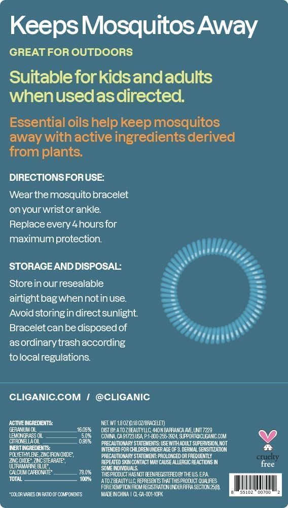 Cliganic outdoor mosquito protection bundle 20 pack