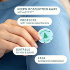 Cliganic mosquito repellent bracelets worn on wrist