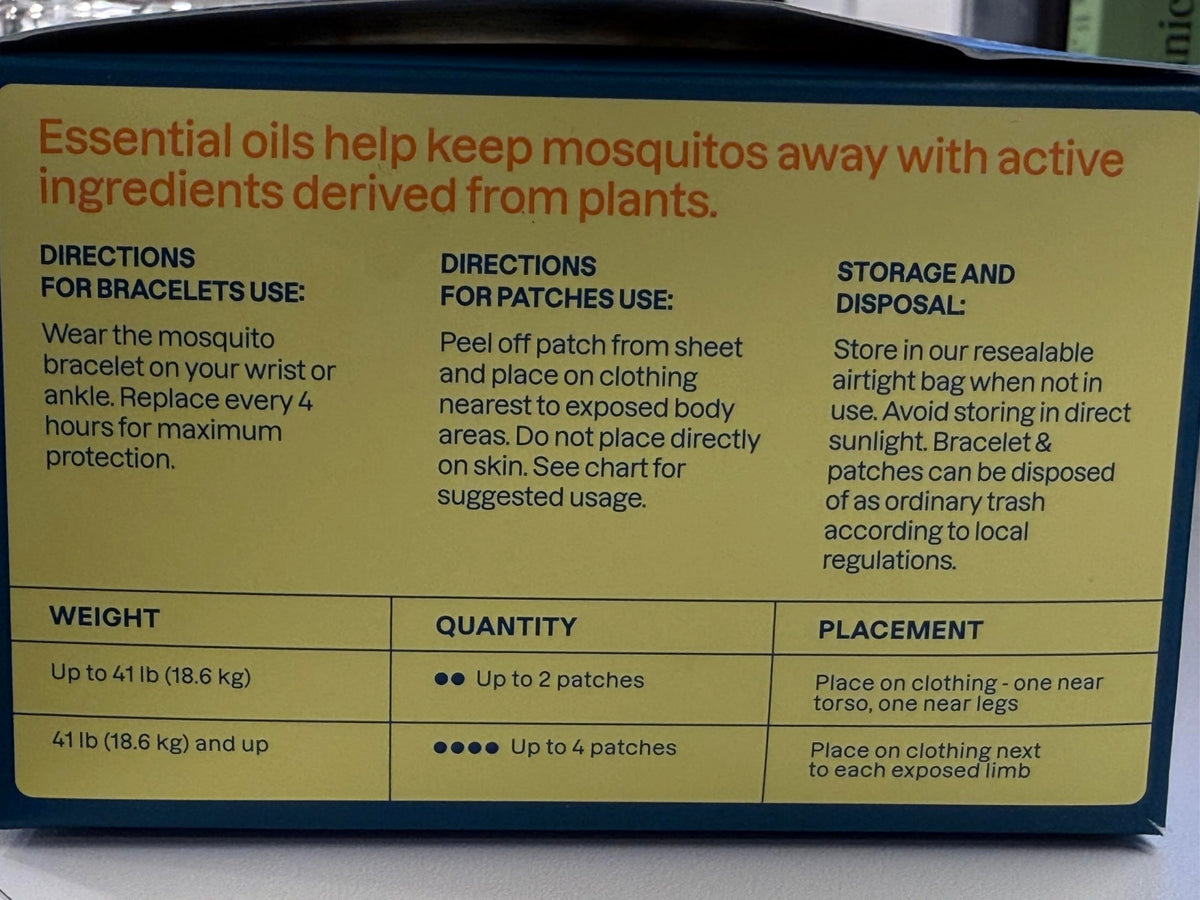 Cliganic natural mosquito repellent bundle packaging details