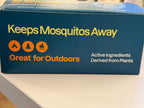 Close up of Cliganic DEET-free mosquito repellent bracelet