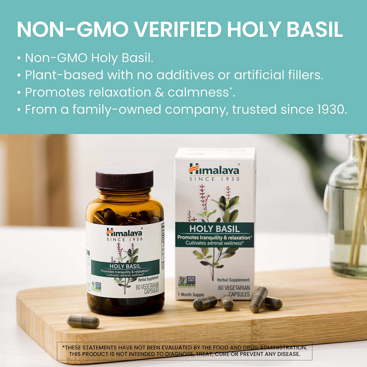 Himalaya Holy Basil supplement label details