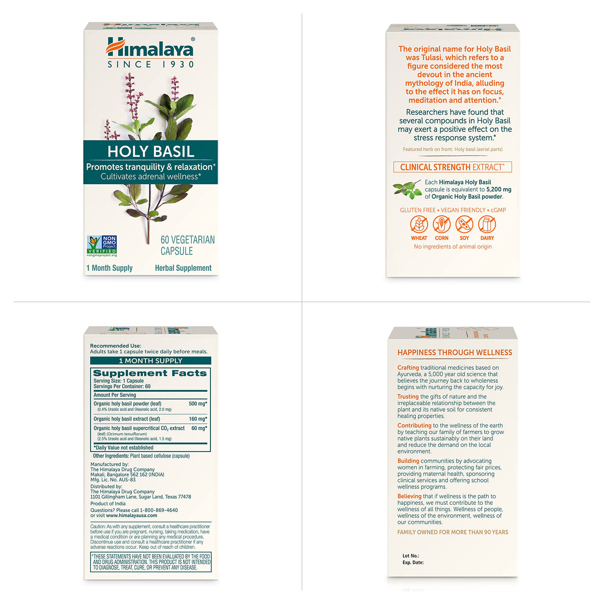 Himalaya Holy Basil 720mg herbal adrenal support