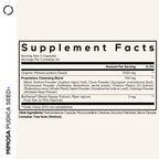 Codeage Organic Mimosa Pudica Seed Supplement Facts Label