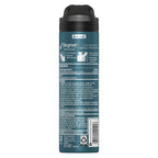 Three cans of Degree Men Sport Defense dry spray standing upright to display the body heat activated technology label.