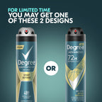 Close up of the spray nozzle on the Degree Men Sport Defense canister highlighting the clean application design.