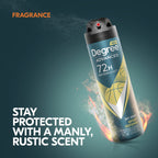 Degree Men Sport Defense packaging demonstrating the certified recyclable aluminum canister feature.