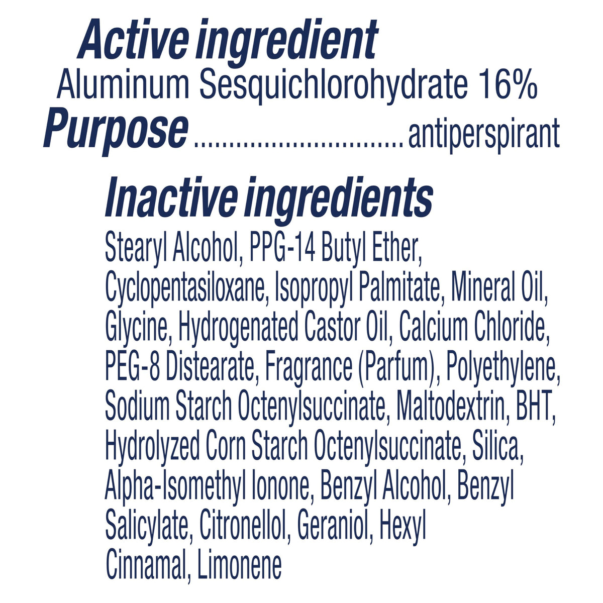 Unilever premium underarm wetness protection stick for active lifestyles.