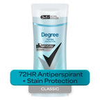 Degree Pure Rain scent clear antiperspirant stick for dark and light clothing