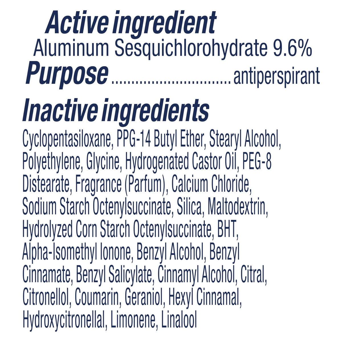 Degree UltraClear long lasting women deodorant stick displaying usage directions