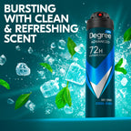Imported Degree Men aerosol deodorant highlighting the motion activated cooling technology