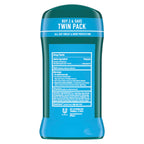 Degree Men Dry Protection underarm stick pack of two for forty eight hour sweat protection.