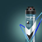 Degree Men aluminum chlorohydrate active formula dry spray back label details