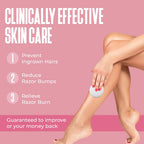 Divine Derriere exfoliating serum pads showing the dual textured pre soaked cotton rounds
