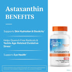 Doctor's Best Astaxanthin AstaReal antioxidant supplement nutritional facts label
