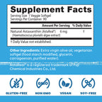 Doctor's Best Astaxanthin non-GMO vegan softgels product certifications layout