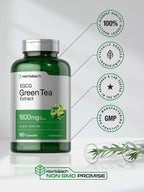 Horbaach EGCG Green Tea Extract bottle with 180 capsule count label