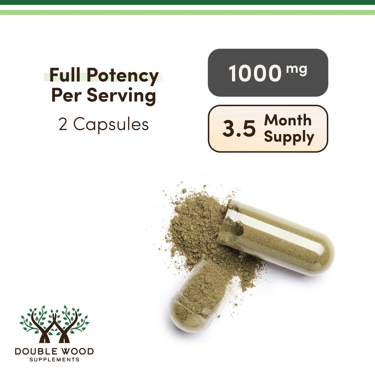 Pure moringa leaf powder superfood capsules for natural energy boost and daily wellness