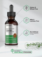 Horbäach herbal liquid drops packaging displaying clear dosage instructions for adult use.