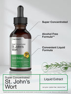 Horbäach St Johns Wort Two Fluid Ounce vegetarian supplement dropper detail