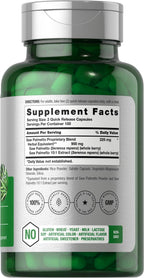 Horbaach Saw Palmetto 200 quick release capsules supplement facts and ingredient list label