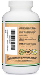 Authentic USA imported Double Wood Supplements Astragalus capsules for natural adaptogen support