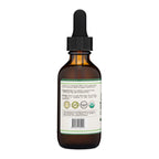 Authentic imported USA turmeric curcumin drops supplement label showing organic ingredients list