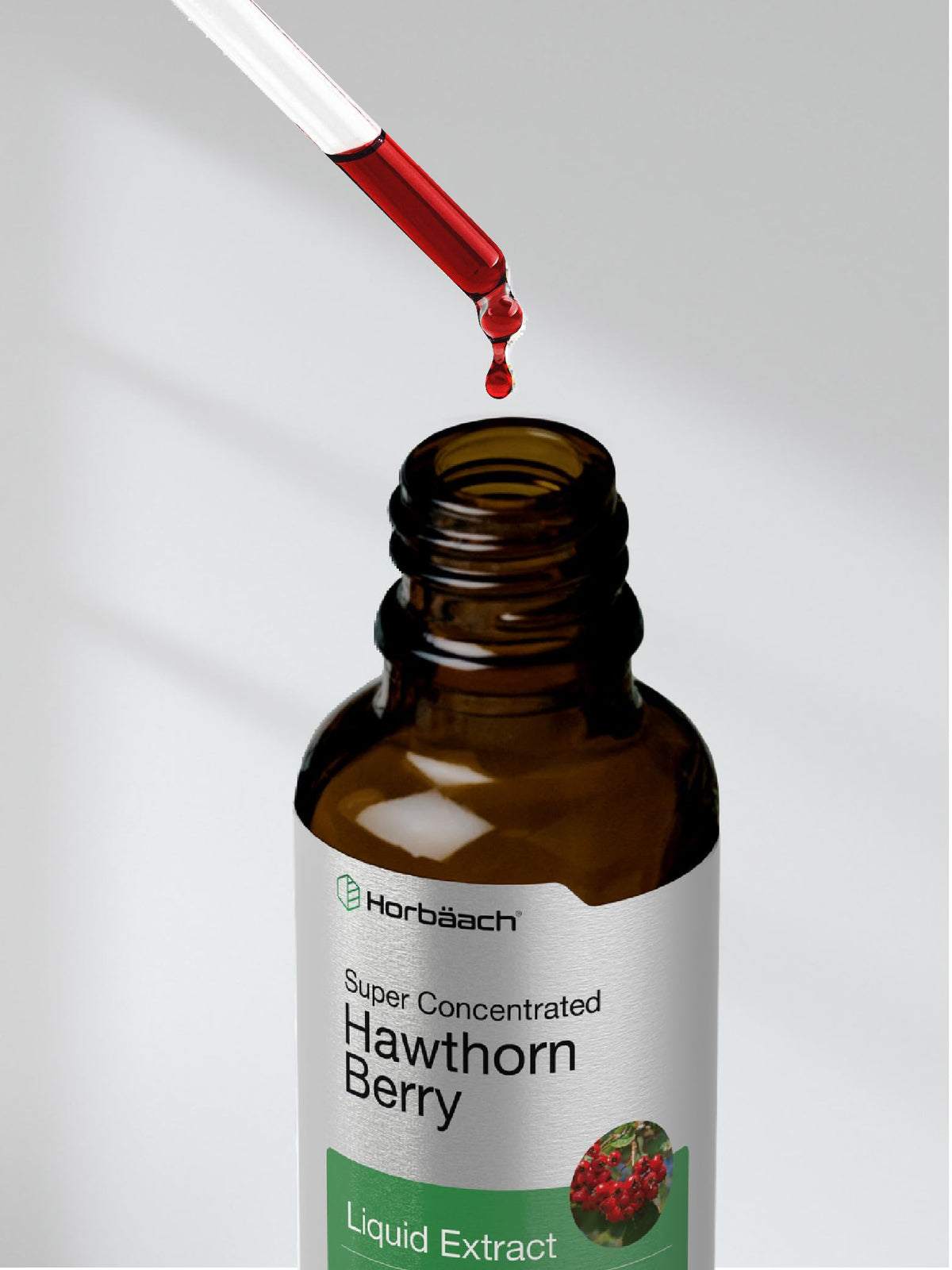Horbäach liquid wellness supplement bottle highlighting laboratory tested assurance
