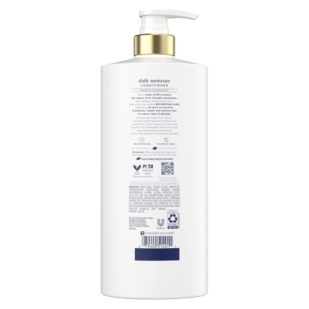 Dove conditioner pump bottle for dry hair