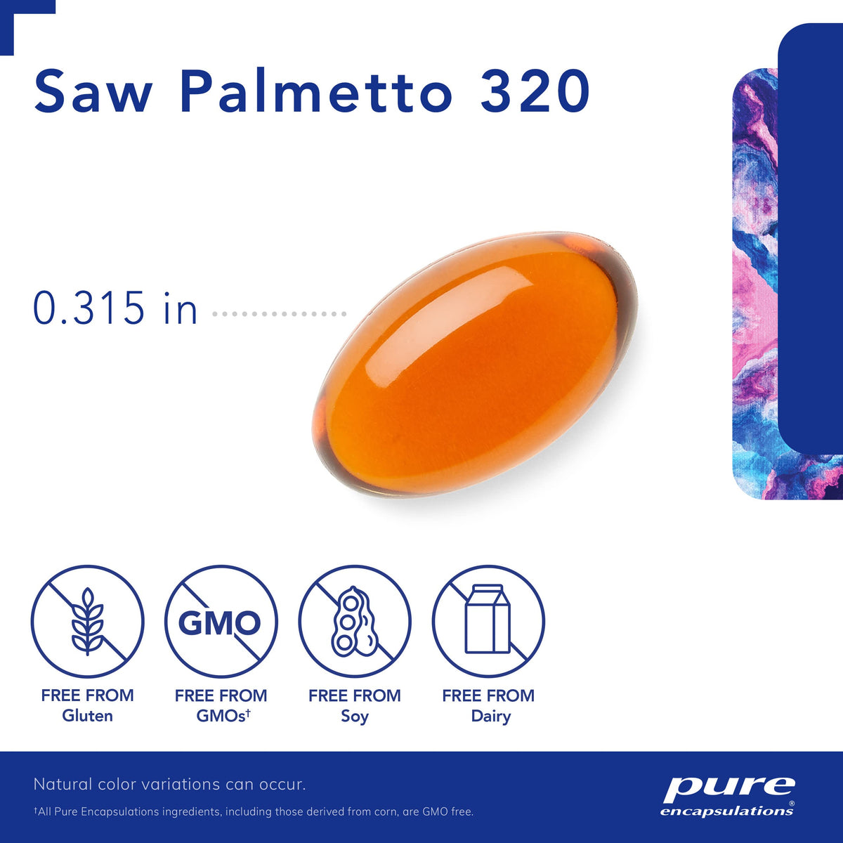 Premium saw palmetto 320 milligrams extract capsules for men's urinary health.